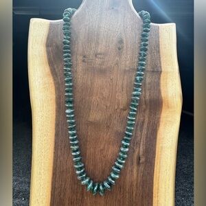 Hand-Knotted Moss Agate Graduated Beaded Necklace